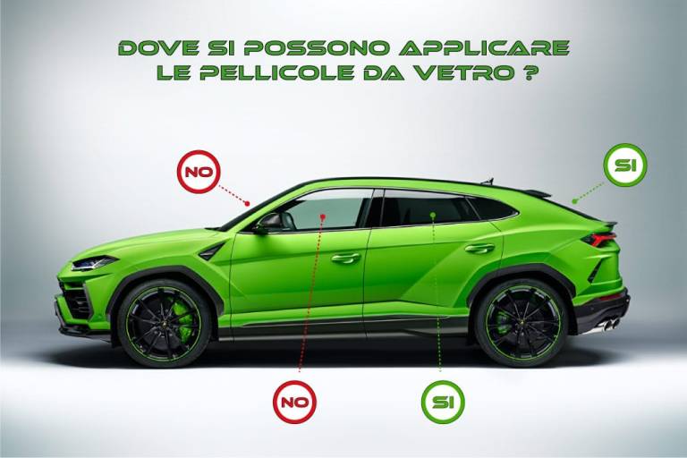Dove si possono applicare le pellicole da vetro oscuramento vetri auto torino